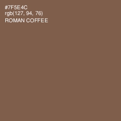 #7F5E4C - Roman Coffee Color Image